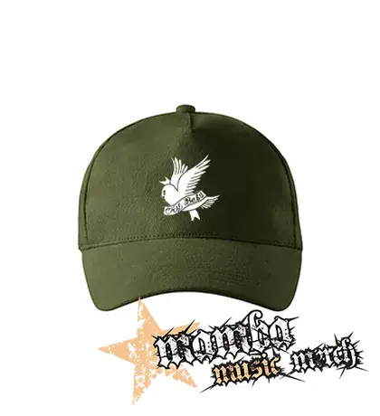 LIL PEEP - Cry Baby - zelená šiltovka "military green"