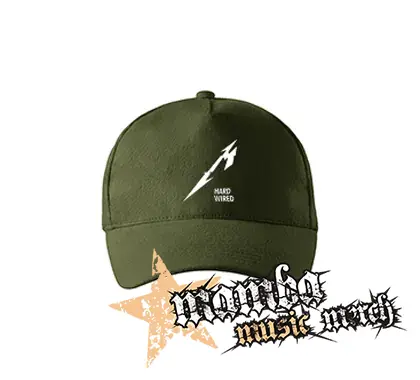 METALLICA - Hardwired Crest - zelená šiltovka "military green"