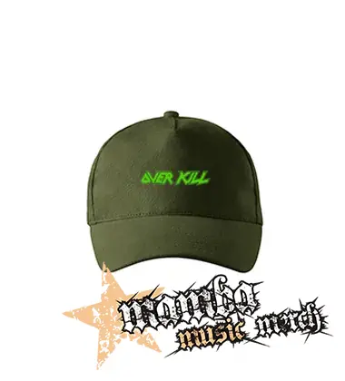 OVERKILL - Logo Green - zelená šiltovka "military green"
