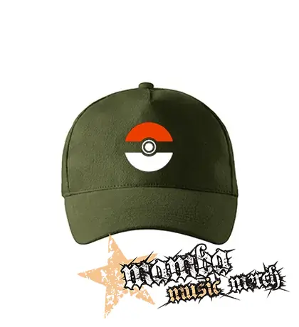 POKEMON - Symbol - zelená šiltovka "military green"