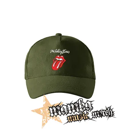ROLLING STONES - Tongue - zelená šiltovka "military green"