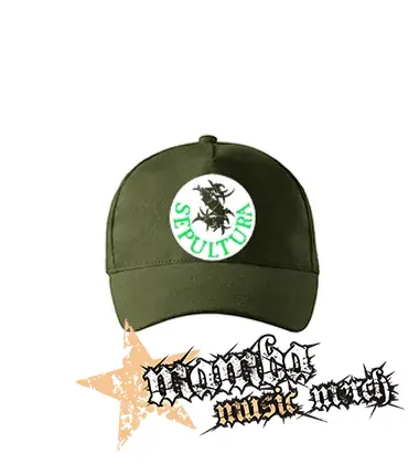 SEPULTURA - Brasil - zelená šiltovka "military green"