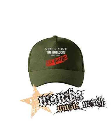 SEX PISTOLS - Never Mind The Bollocks - zelená šiltovka "military green"
