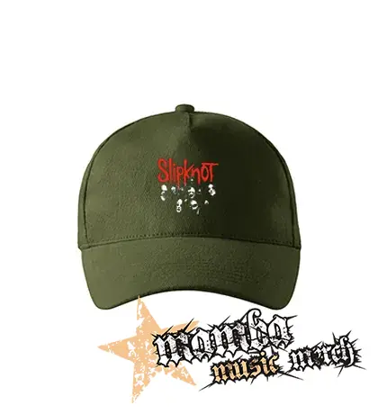 SLIPKNOT - Band - zelená šiltovka "military green"