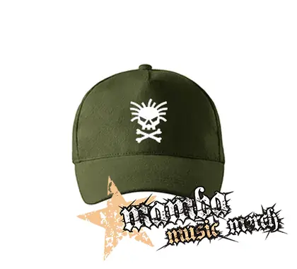 STRAPATÁ LEBKA - zelená šiltovka "military green"