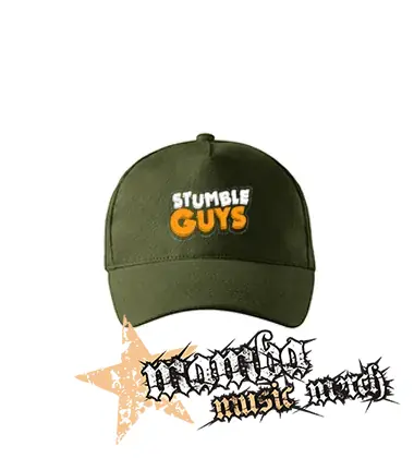 STUMBLE GUYS - Logo - zelená šiltovka "military green"