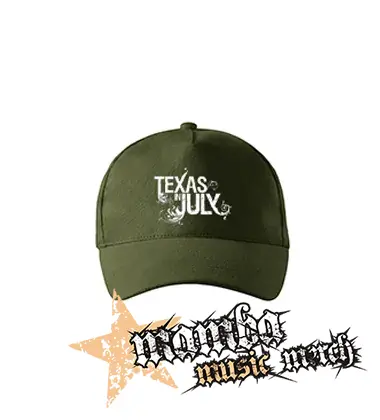 TEXAS IN JULY - Logo - zelená šiltovka "military green"