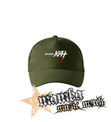 THE GREAT KAT - Logo - zelená šiltovka "military green"