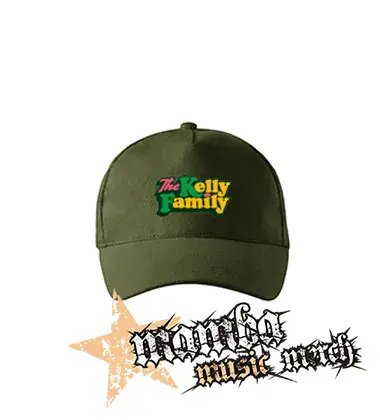 THE KELLY FAMILY - Logo Colour - zelená šiltovka "military green"