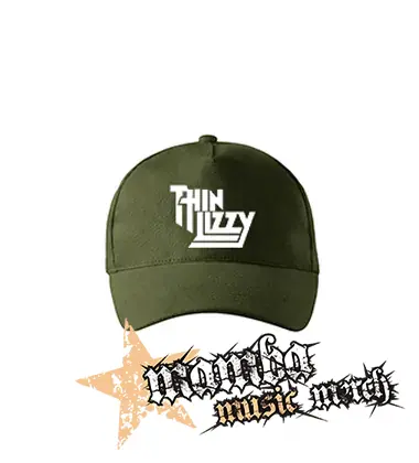 THIN LIZZY - Logo - zelená šiltovka "military green"