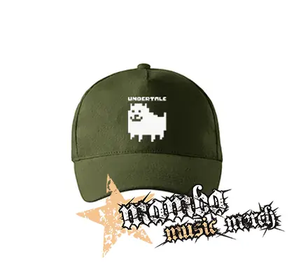 UNDERTALE - Annoying Dog - zelená šiltovka "military green"
