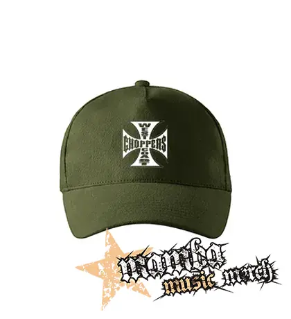WEST COAST CHOPPERS - Logo - zelená šiltovka "military green"