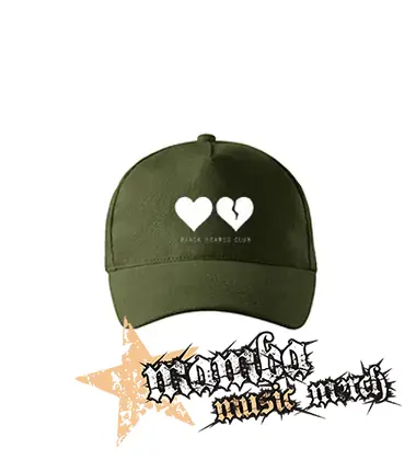 YUNGBLUD - Black Hearts Club - zelená šiltovka "military green"