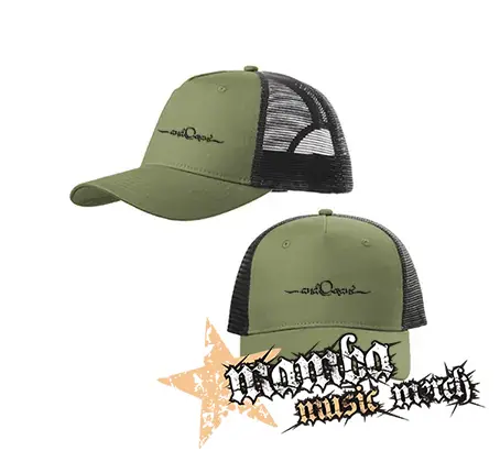 ...AND OCEANS - olivovočierna sieťkovaná šiltovka model "Trucker Cap"
