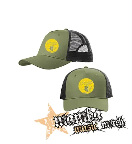 5 SECONDS OF SUMMER - Scribble Logo - olivovočierna sieťkovaná šiltovka model "Trucker Cap"