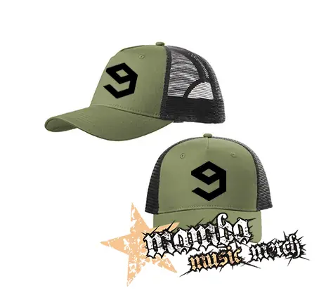 9GAG - olivovočierna sieťkovaná šiltovka model "Trucker Cap"