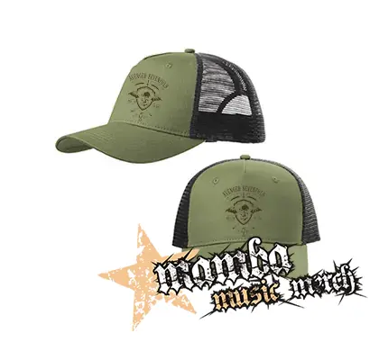 AVENGED SEVENFOLD - Hail To The King Golden Patch - olivovočierna sieťkovaná šiltovka model "Trucker Cap"