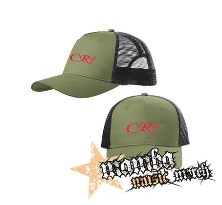 CRISTIANO RONALDO - Red CR7 - olivovočierna sieťkovaná šiltovka model "Trucker Cap"