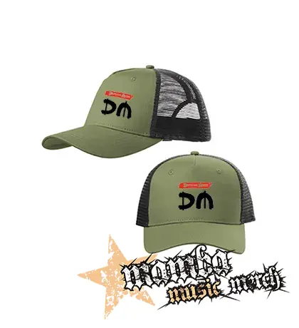 DEPECHE MODE - Spirit Crest - olivovočierna sieťkovaná šiltovka model "Trucker Cap"