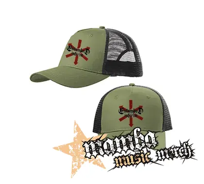 ENTOMBED - Inferno - olivovočierna sieťkovaná šiltovka model "Trucker Cap"