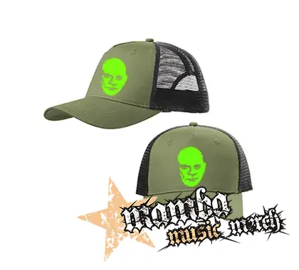 FANTOMAS - olivovočierna sieťkovaná šiltovka model "Trucker Cap"