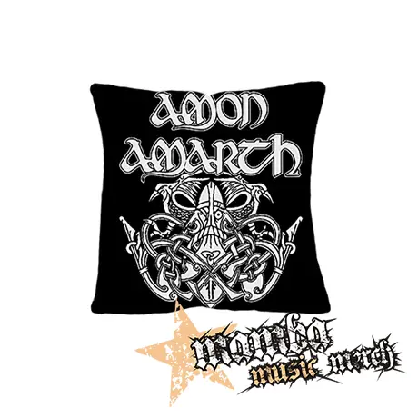 AMON AMARTH - Logo Mjolnir NA ČIERNE - vankúš