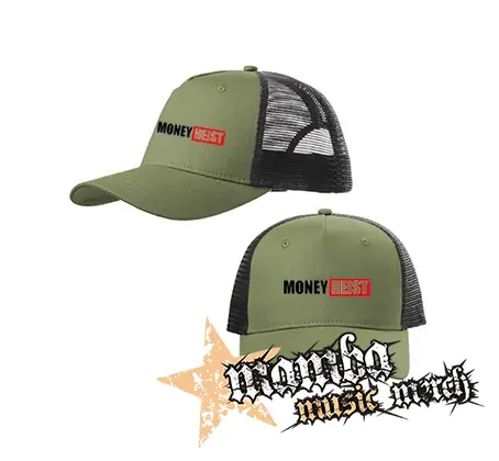 LA CASA DE PAPEL - Money Heist - olivovočierna sieťkovaná šiltovka model "Trucker Cap"