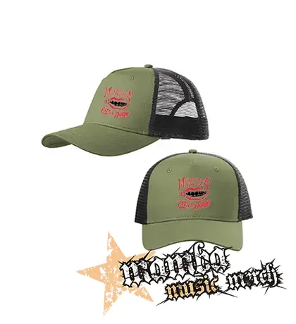 MANESKIN - Zitti E Buoni - olivovočierna sieťkovaná šiltovka model "Trucker Cap"