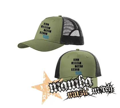 MEGHAN TRAINOR - All About That Bass - olivovočierna sieťkovaná šiltovka model "Trucker Cap"