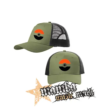 POKEMON - Symbol - olivovočierna sieťkovaná šiltovka model "Trucker Cap"
