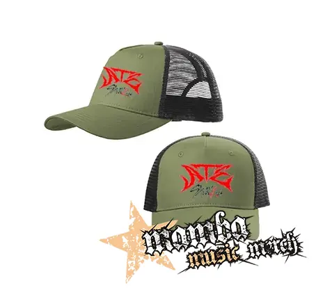 STRAY KIDS - ATE - olivovočierna sieťkovaná šiltovka model "Trucker Cap"