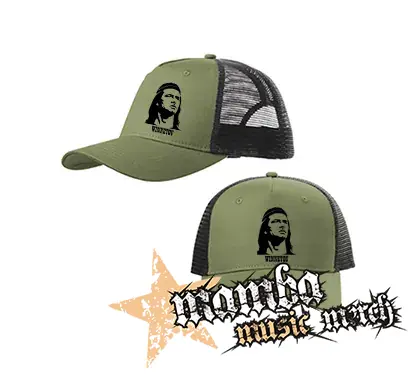 WINNETOU - olivovočierna sieťkovaná šiltovka model "Trucker Cap"