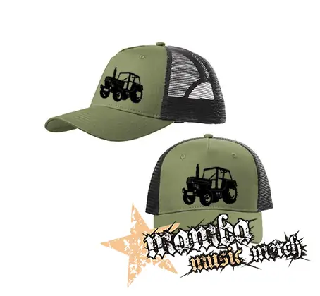 ZETOR - Traktor - olivovočierna sieťkovaná šiltovka model "Trucker Cap"
