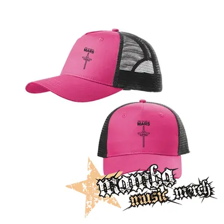 30 SECONDS TO MARS - Monolith - ružovočierna sieťkovaná šiltovka model "Trucker Cap"