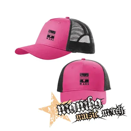 30 SECONDS TO MARS - Wolf - ružovočierna sieťkovaná šiltovka model "Trucker Cap"