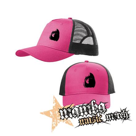 LADY GAGA - Portrait - ružovočierna sieťkovaná šiltovka model "Trucker Cap"