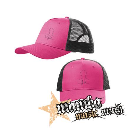 SHAWN MENDES - Signature - ružovočierna sieťkovaná šiltovka model "Trucker Cap"
