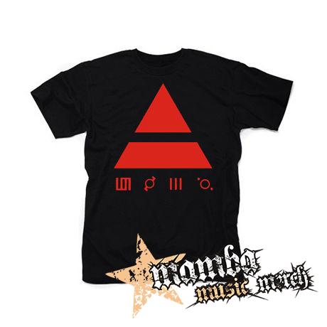 30 SECONDS TO MARS - Red Triad - čierne pánske tričko