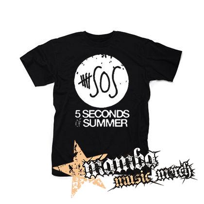5 SECONDS OF SUMMER - Sign - čierne pánske tričko