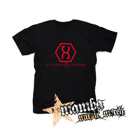 ALTERED CARBON - Red Logo - čierne pánske tričko
