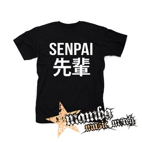 ANIME - SENPAI - Logo & Symbols - čierne pánske tričko
