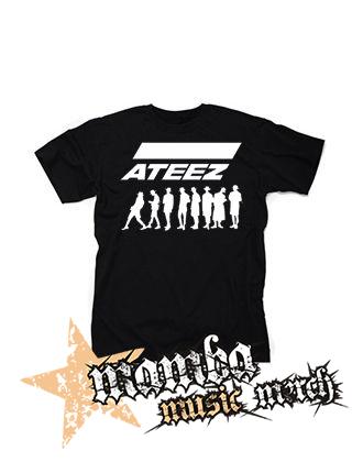ATEEZ - Logo & Silhouette - čierne pánske tričko