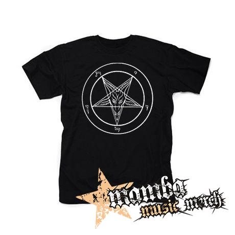 BAPHOMET -Pentagram CIERNE - čierne pánske tričko