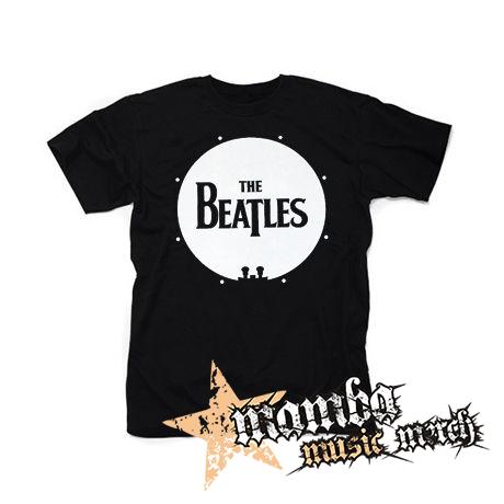 BEATLES - Drum Logo - čierne pánske tričko