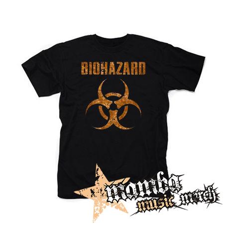 BIOHAZARD - Logo Orange - čierne pánske tričko
