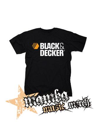 BLACK & DECKER - Logo - čierne pánske tričko