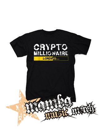 CRYPTOMILIONAIRE - Loading - čierne pánske tričko