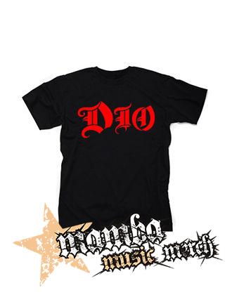 DIO - Logo Red - čierne pánske tričko