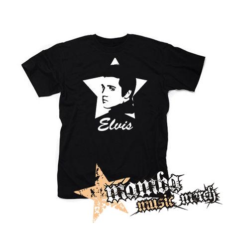 ELVIS PRESLEY - Portrait  motive 2 - čierne pánske tričko