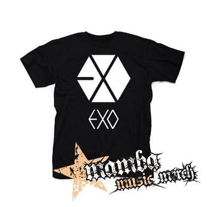 EXO - Logo - čierne pánske tričko